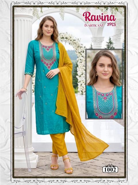Desi kudi ravina 3pcs bani kurtis wholesale